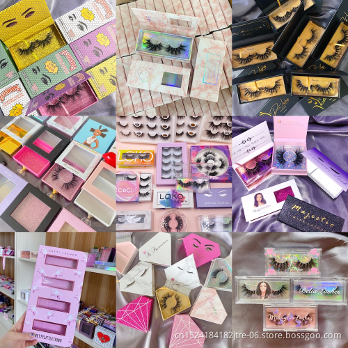 Eye Lashesh Lashes3D 5D 6D Mink Eyelash Eyelash Vendor Customized Boxes Wholesale Vendor Wholesale